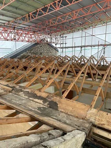 Colliers Yard, Radstock: asbestos roof replacement — Radstock, near Bristol