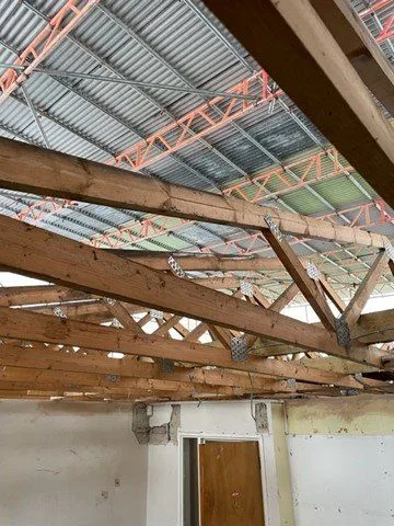 Colliers Yard, Radstock: asbestos roof replacement — project photograph
