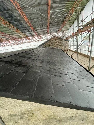 Colliers Yard, Radstock: asbestos roof replacement — project photograph