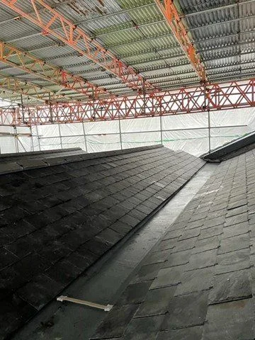 Colliers Yard, Radstock: asbestos roof replacement — project photograph